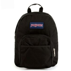 JanSport Half Pint Durable Black Mini Backpack